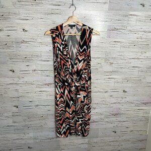 Bebe chevron  mini dress cream pink medium